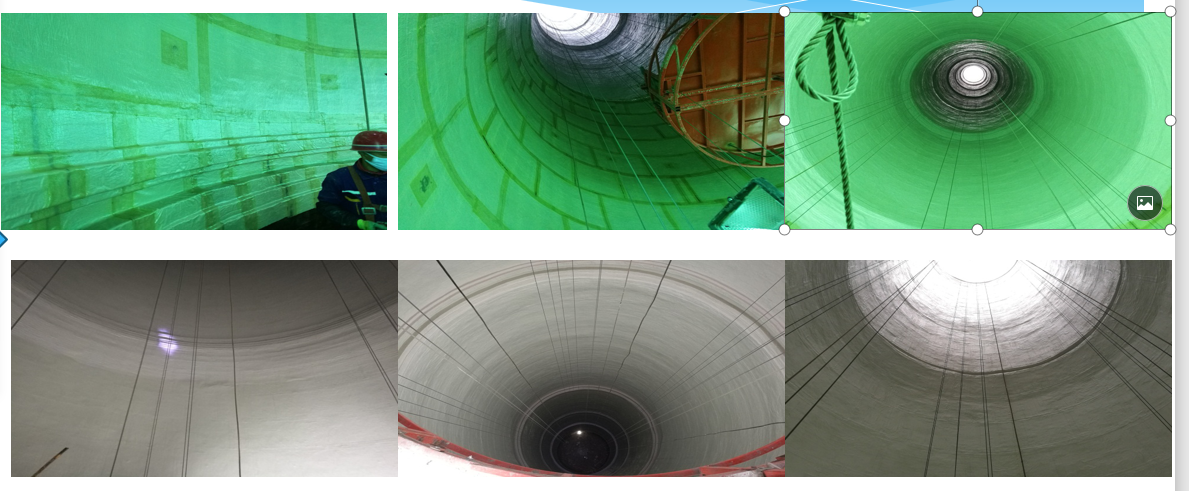 脫硫塔內(nèi)部防腐施工圖 脫硫塔內(nèi)部防腐施工圖